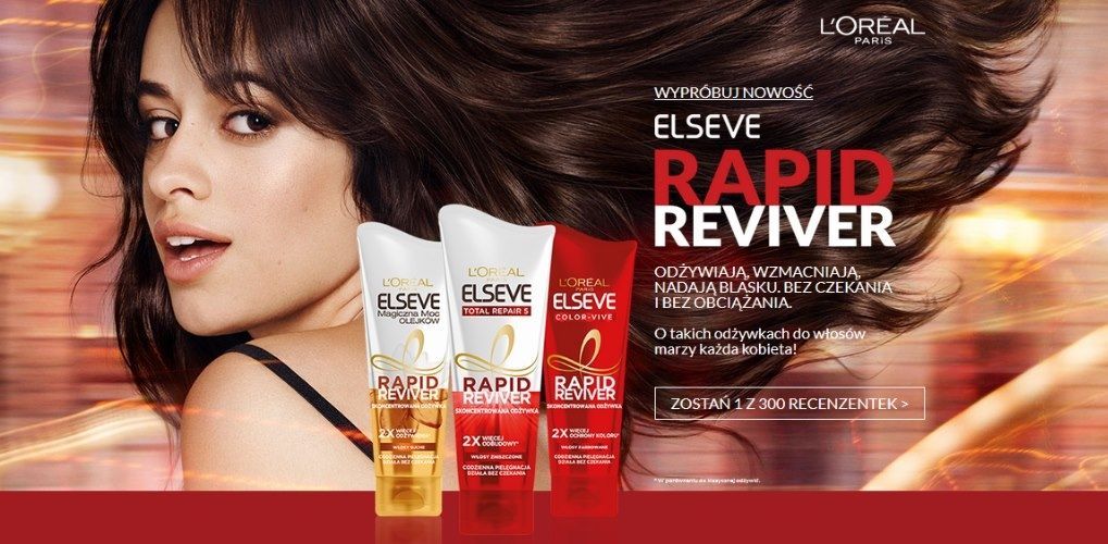 Test kosmetyków Elseve Rapid Reviver