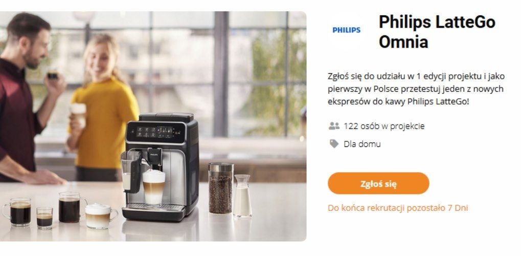 Test ekspresu do kawy Philips LatteGo