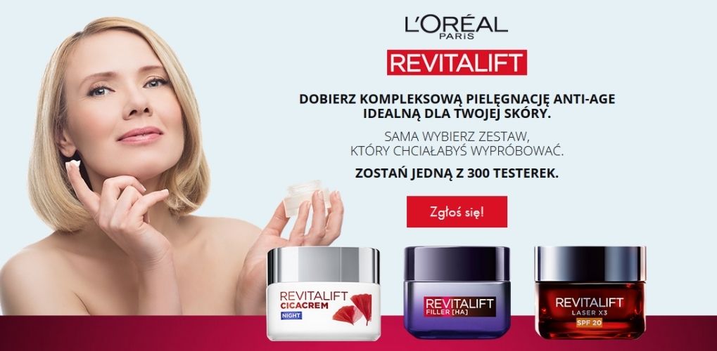 Test kosmetyków LOREA&#039;L Revitalift